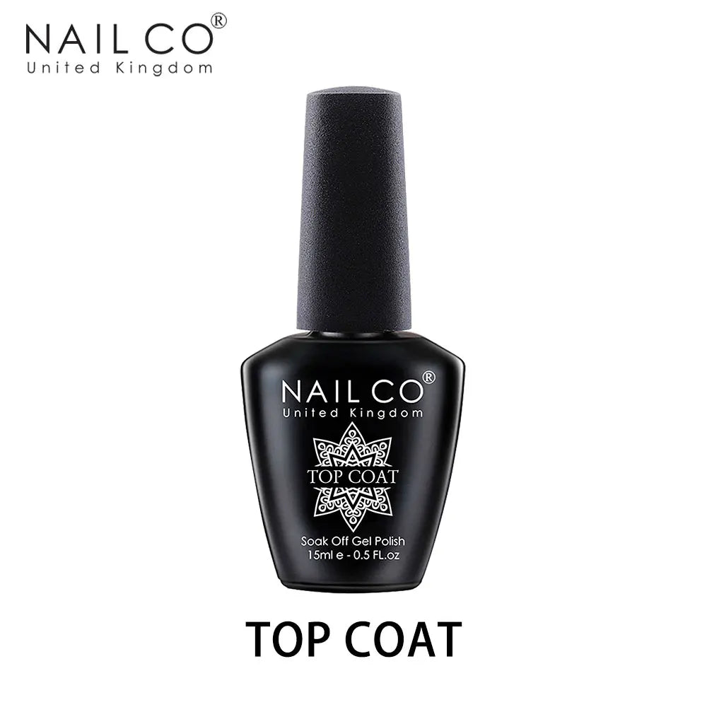 NAILCO 15ml Gel Top Coat and Base Coat for Long-Lasting Shine - Smarsty
