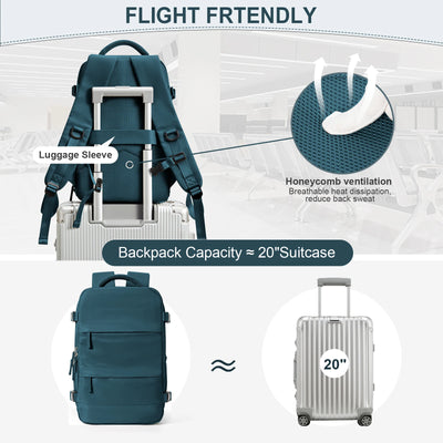 Women Men Hand Luggage Ryanair 40x20x25 Backpack Business Laptop Bag College Travel Backpack Waterproof Carry on Cabin Backpack - Smarsty