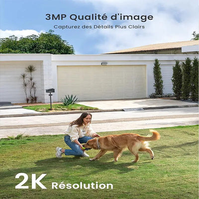 ieGeek 2 PCS 2K Wireless WiFi Surveillance Camera with Battery, Night Vision,Colour and AI & PIR Motion Detection,Outdoor/Indoor - Smarsty
