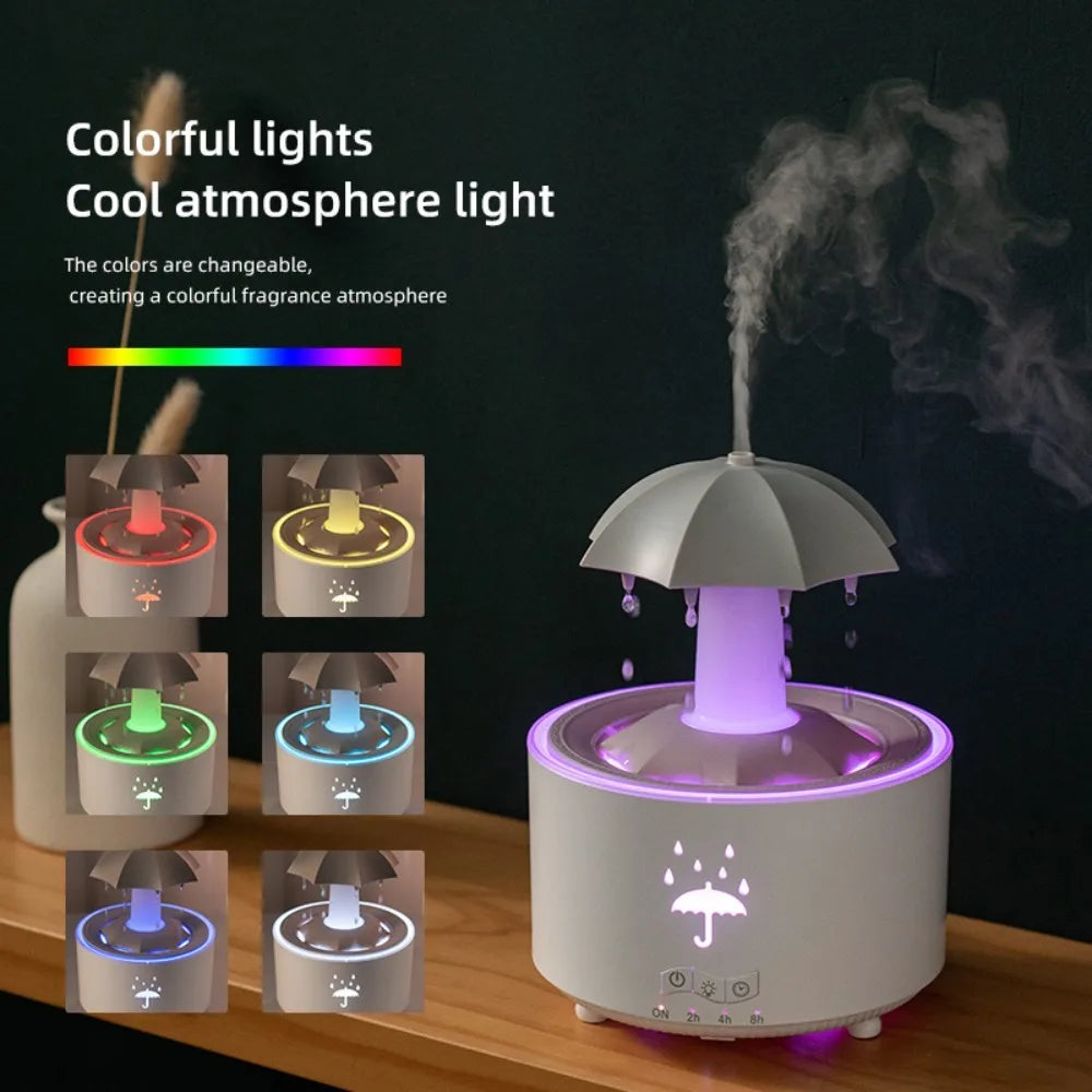 Rotating Umbrella Humidifier with Colorful Night Lights - Smarsty
