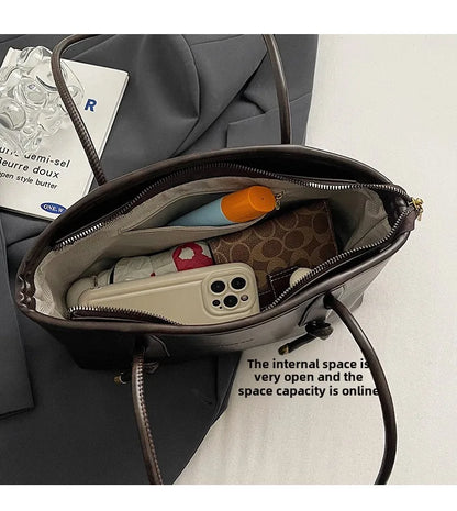 PU Leather Shoulder Bag For Women Versatile Crossbody Tote - Smarsty
