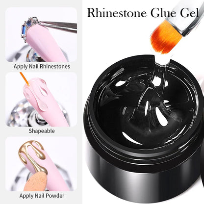 Born Pretty Rhinestones Glue Gel Set for Stunning Nails - Smarsty