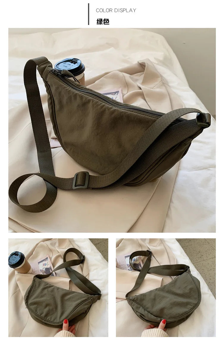 Casual Nylon Crossbody Bag for Women Large Capacity - Smarsty