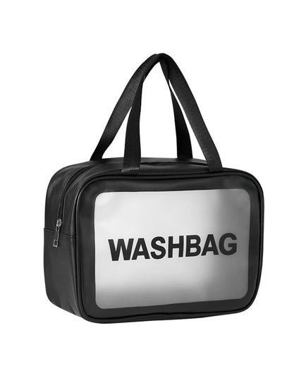 Semi Transparent PVC Makeup And Toiletries Bag With Capacity - Smarsty
