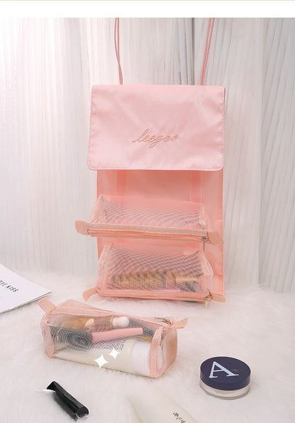 Transparent Cosmetic Bag Travel Organizer For On The Go - Smarsty