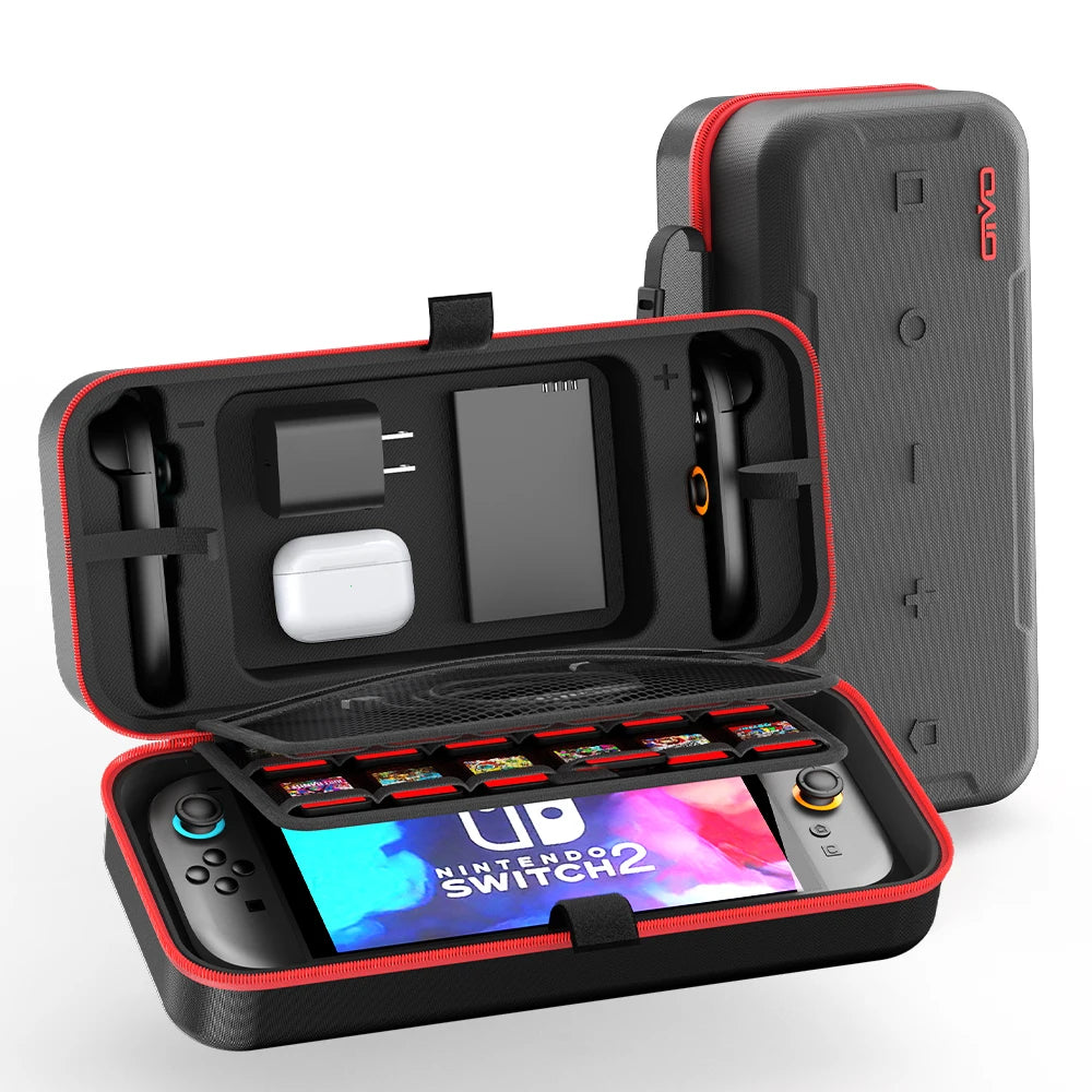 For Switch 2 & Switch Original & Switch OLED Large Storage Bag Anti-Scratch Waterproof Travel Carrying Case for N-Switch 2