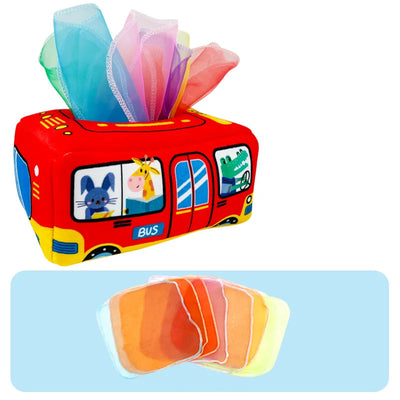 Montessori Toys Magic Tissue Box Baby Educational Learning Activity Sensory Toy for Kids Finger Exercise Busy Board Baby Game - Smarsty