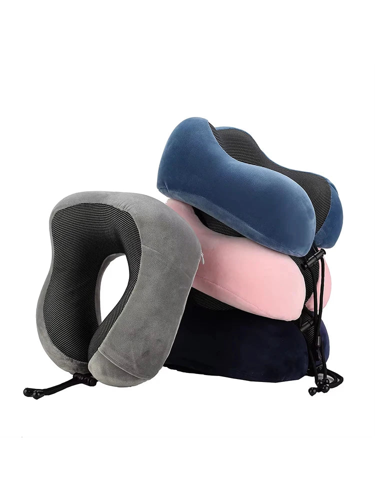 U Shape Travel Memory Foam Neck Pillow for Comfort - Smarsty