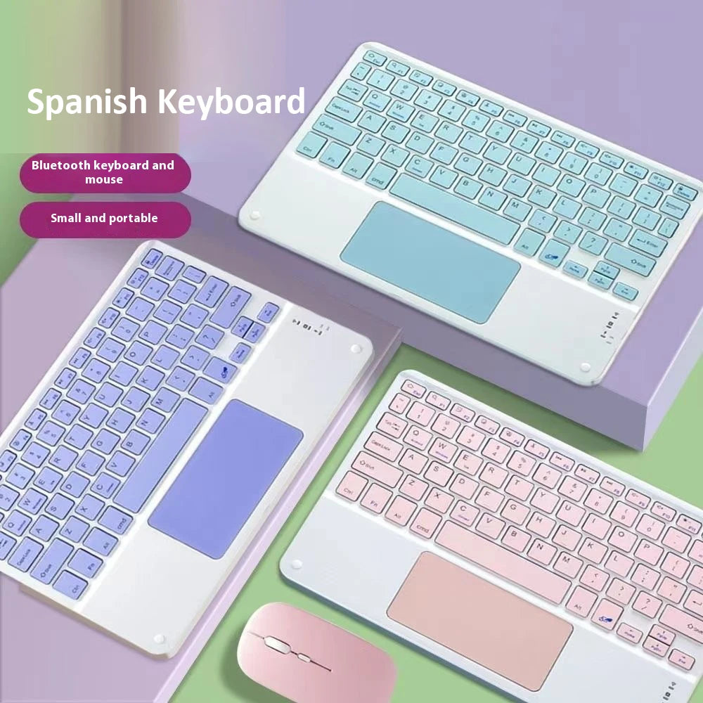 Bluetooth Keyboard 10 Inch For iPad Rechargeable Universal