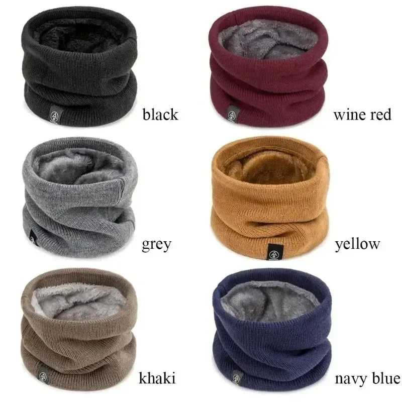 Knitted Neck Warmer Sports Scarf Fashion Soft Women Men Face Cover Winter Skating Running Hiking Scarves Thick Cold-proof Collar - Smarsty