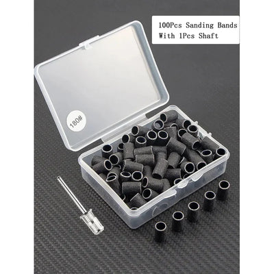 Professional Electric Nail Drill Set with 100 Granular Sand Strips - Smarsty