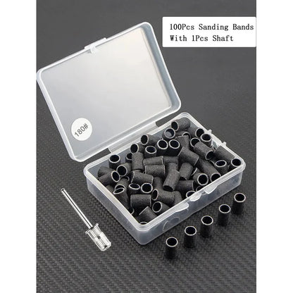 Professional Electric Nail Drill Set with 100 Granular Sand Strips - Smarsty