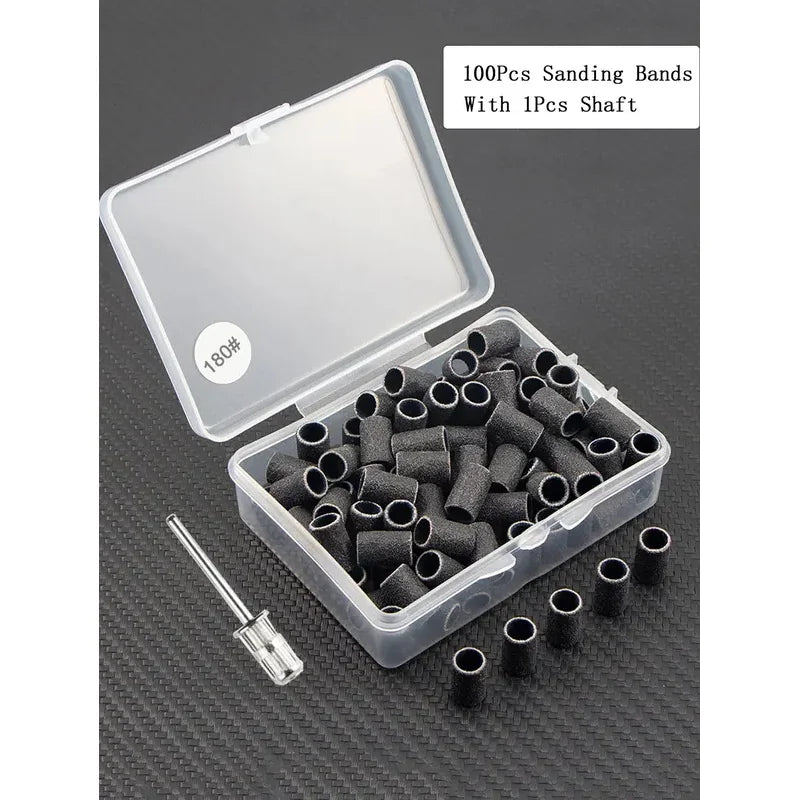Professional Electric Nail Drill Set with 100 Granular Sand Strips - Smarsty