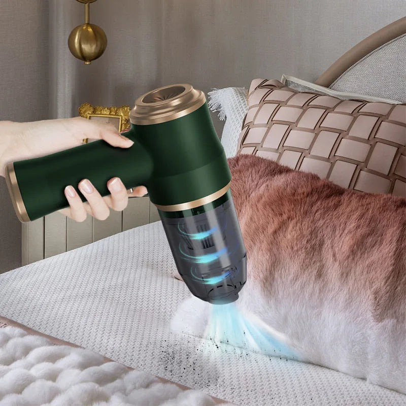 new Car vacuum cleaner household appliances portable battery long life powerful vacuum cleaner suitable for cleaning car debris - Smarsty