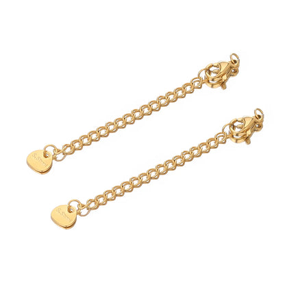 Stainless Steel Extension Chain With Secure Lobster Clasps - Smarsty