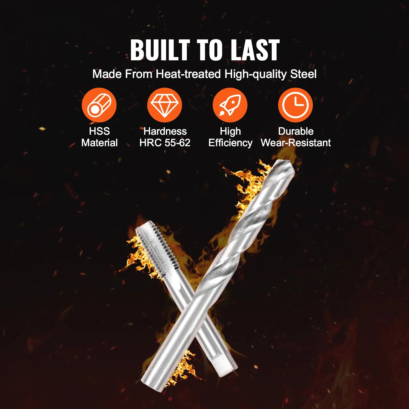 SucceBuy Helicoil Thread Repair Kit SAE Metric Rethreading Tool Kit HSS Drill Bits Thread Inserts Breakoff Installation Tools