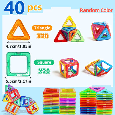 Magnetic Building Blocks DIY Magnets Toys medium size STEM Toys Construction Toys Learning Educational Magnet Toys - Smarsty