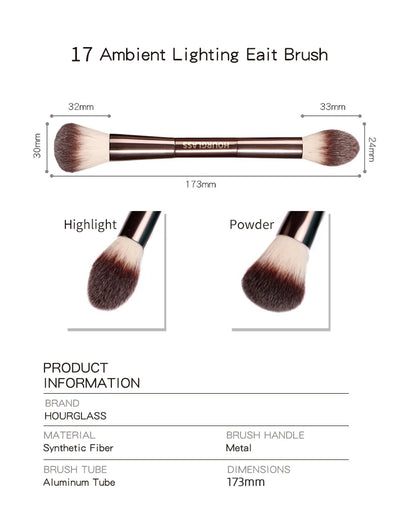 Hourglass No 17 Double Head Makeup Brush for Highlighting - Smarsty