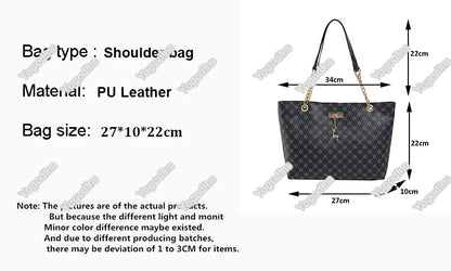 Soft Leather Tote Bag For Women With Hanging Accessories - Smarsty