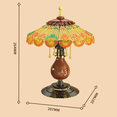 Ideas Table Lamp Mini Building Block Set, Creative Retro-Style Table Lamp Model