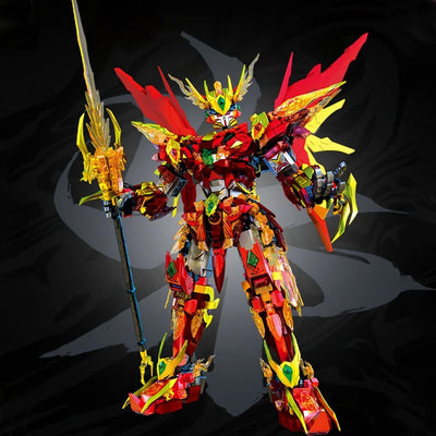 Technic Three Zhangfei Mech Building Block Model Robot Toy DIY Festival Gift Hobby Collection Festive Atmosphere Decoration