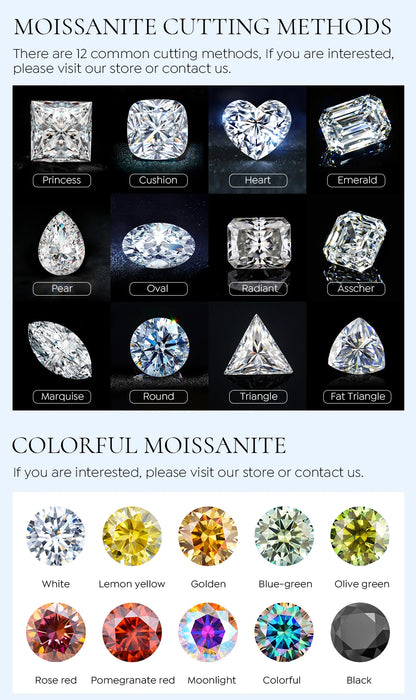 Certified D Color Moissanite Stud Earrings Gold Plated - Smarsty