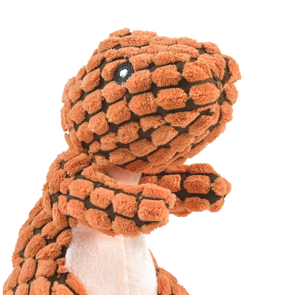 Interactive Plush Dinosaur Chew Toys for Small Dogs - Smarsty