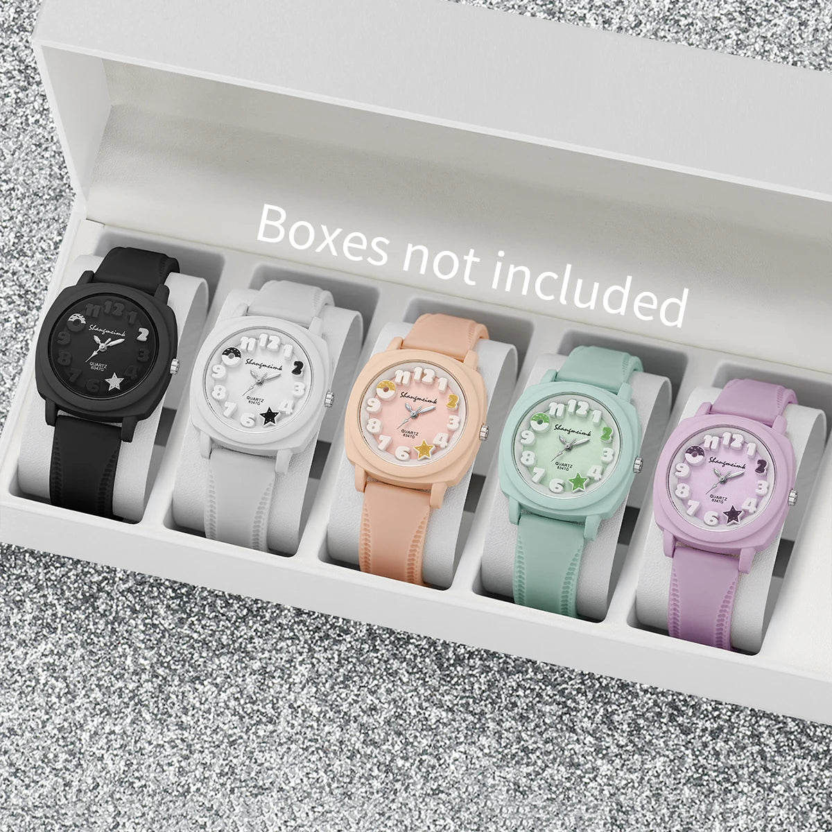 Silicone Band Women Quartz Watch with Arabic Dial - Smarsty