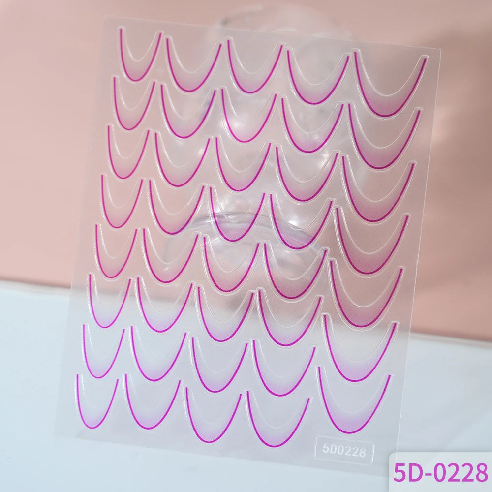 Self-Adhesive French Lines Nail Stickers for Easy Manicure - Smarsty