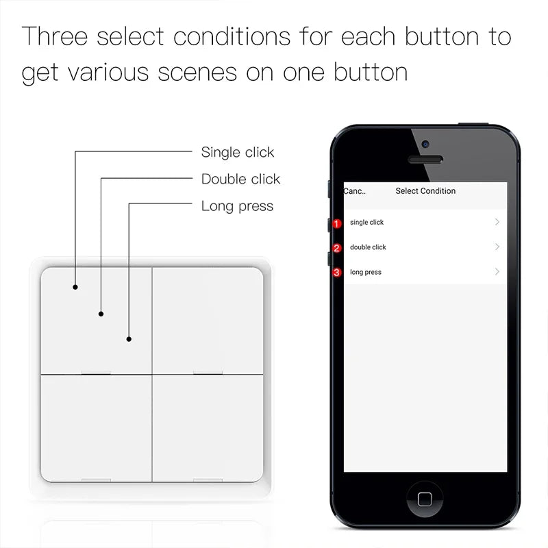 Tuya Smart Wireless Zigbee Wall Light Switch - Smarsty