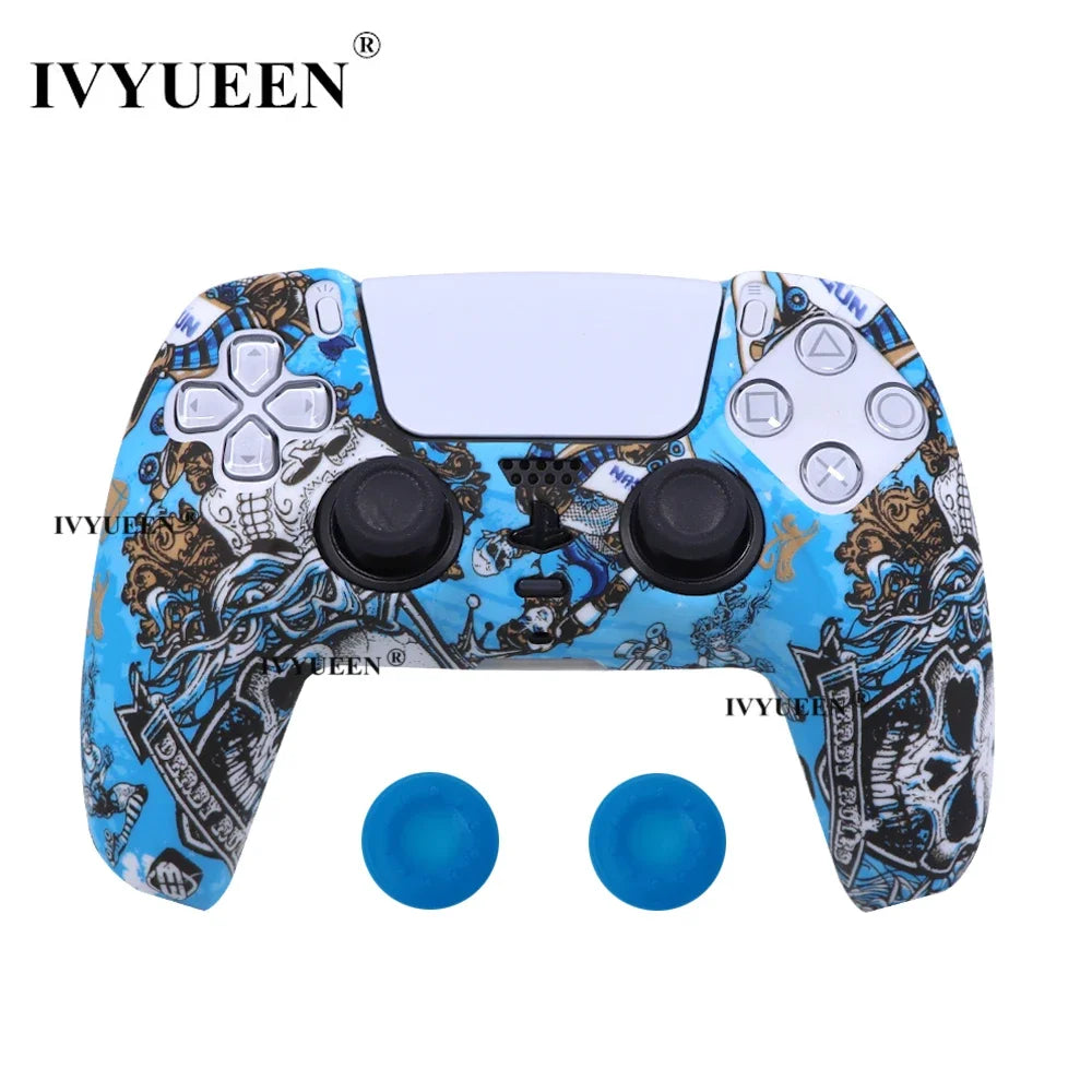 Water Transfer Printing Silicone Case for PS5 Controller - Smarsty