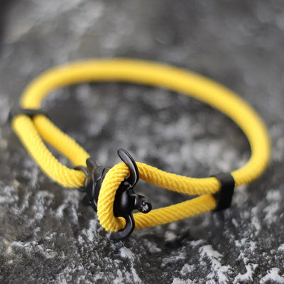 Adjustable Men Marine Turtle Rope Bracelet Nautical Wrap - Smarsty