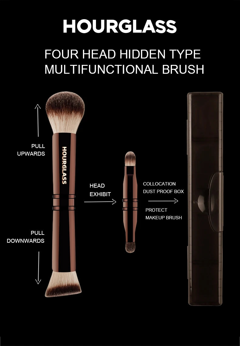 Hourglass Multifunctional Makeup Brush for Flawless Application - Smarsty