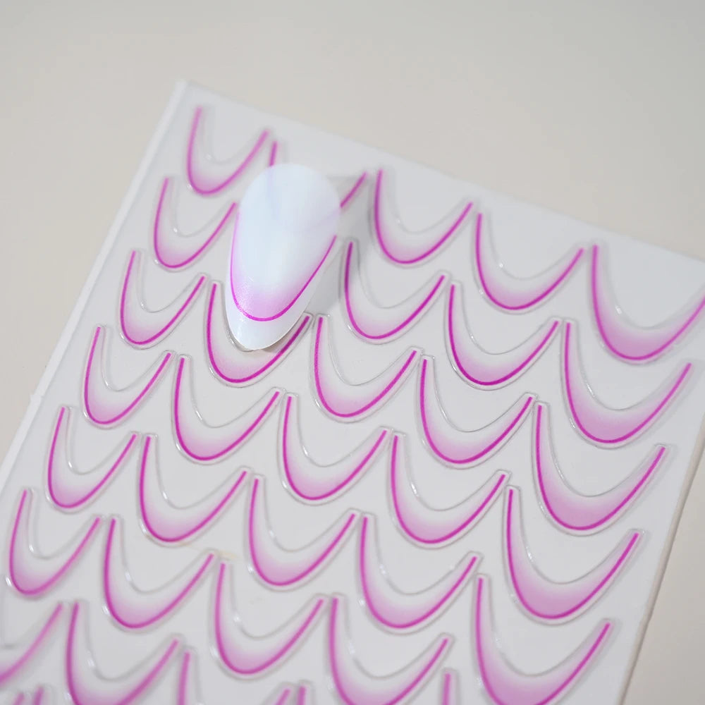 Self-Adhesive French Lines Nail Stickers for Easy Manicure - Smarsty