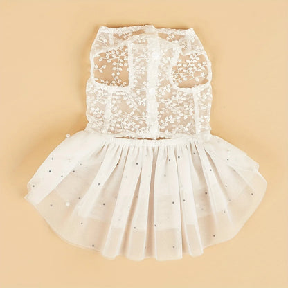 Summer Mesh Dog Wedding Suit for Cats and Dogs - Smarsty