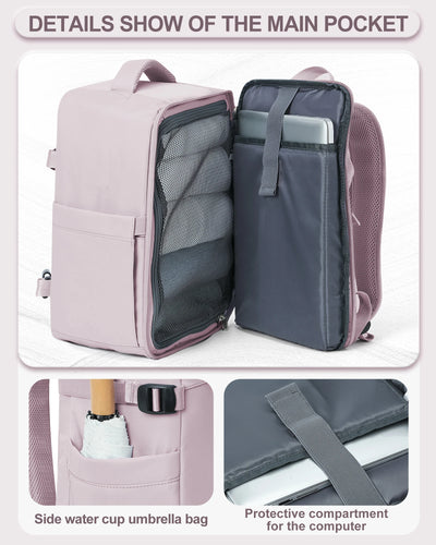 Women's Backpack Travel Suitcase Cabin Bag Aircraft Ryanair 40x20x25 Airplane Travel Bag Men Laotop Backpack Wizzair Carry On - Smarsty