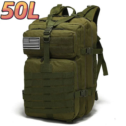 30L/50L 1000D Nylon Waterproof Trekking Fishing Hunting Bag Backpack Outdoor Rucksacks Tactical Sports Camping Hiking - Smarsty