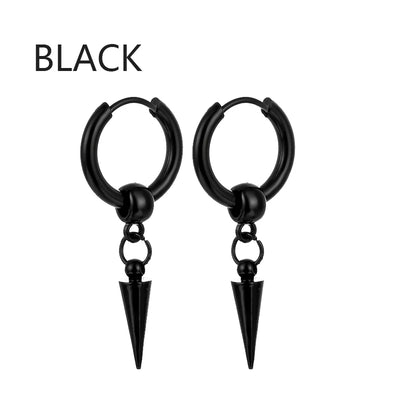 Punk Stainless Steel Stud Earrings Set for Men and Women - Smarsty
