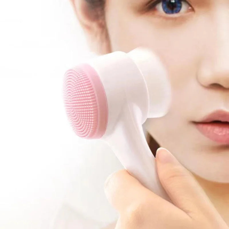 3D Double Sided Silicone Facial Cleansing Brush - Smarsty