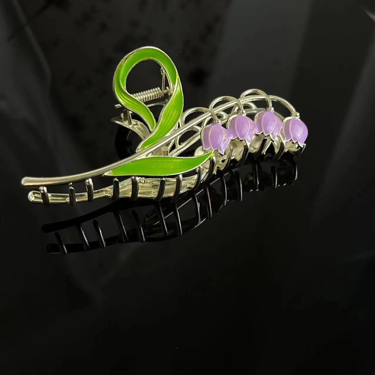 Bell Orchid Hair Clip Large Premium Scratch Resistant - Smarsty
