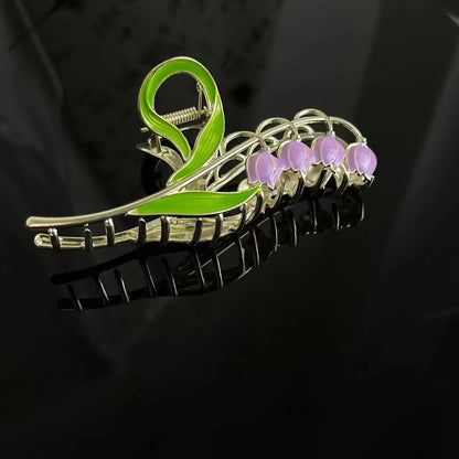 Bell Orchid Hair Clip Large Premium Scratch Resistant - Smarsty