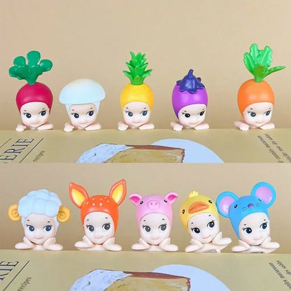Angel Blind Box Toys Series Fruit and Vegetable Anime Figures Ornaments Dolls Children Gift Mobile Phone Accessories