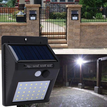 Solar Powered LED Motion Sensor Outdoor Wall Light - Smarsty