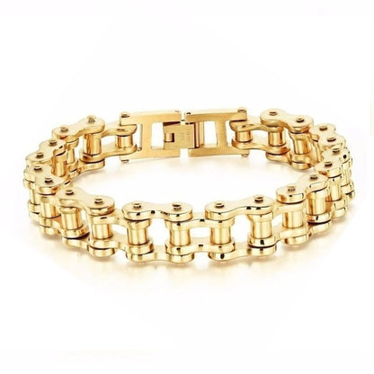 Stainless Steel Biker Chain Bracelet Durable Punk Jewelry - Smarsty