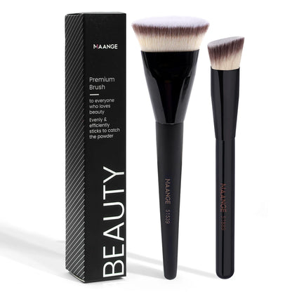 MAANGE 2PCS Flawless Makeup Brush Set for Liquid and Cream - Smarsty