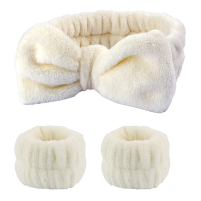 Coral Fleece Wash Face Headband Absorbent Waterproof - Smarsty