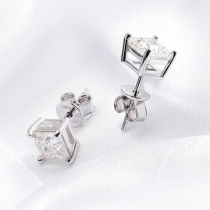 Moissanite Stud Earrings 0.4-5CT VVS Sterling Silver - Smarsty