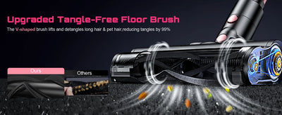 Cordless Vacuum Cleaner, 10 in 1 Stick Vacuum with 55Kpa Powerful Suction, Hose,Lightweight Rechargeable Vacuum Cleaner for Home