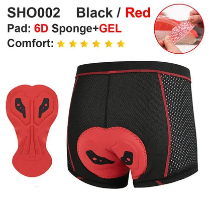 NEWBOLER Breathable Cycling Underwear Cycling Shorts  5D Gel Pad Shockproof Bicycle Underpant MTB Road Bike Underwear Man Shorts