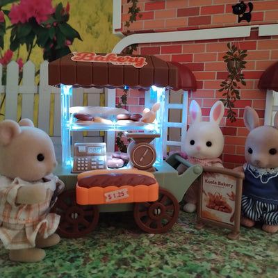 Girls kids Toys Miniature Dollhouse Furniture Shopping PlaySet DIY Family Games Supermarket Flower Store Pretend Toys by Smarsty
